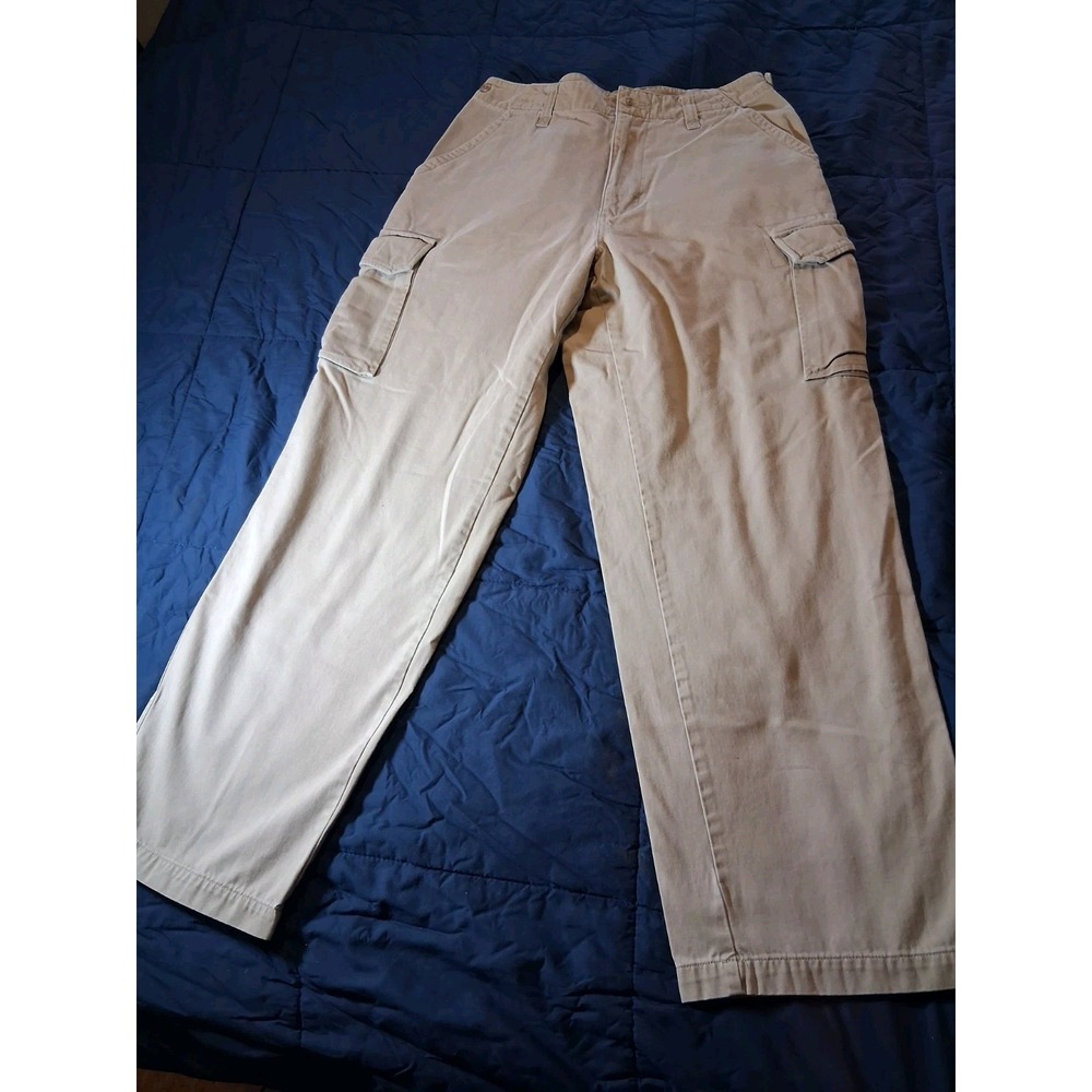 American Eagle Pants Mens 32x32 Khaki Cargo Classic Fit Outdoor Utility Pockets